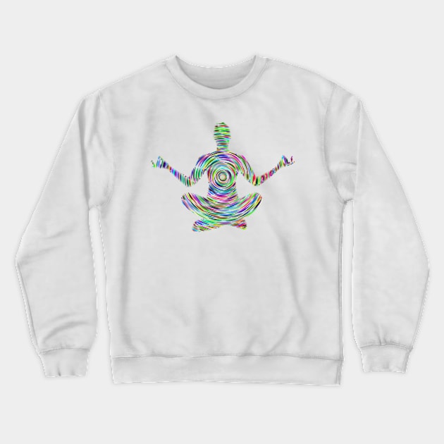 Meditation Design Crewneck Sweatshirt by LloydLegacy2020